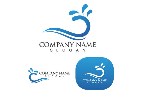 Wave wave logo vector and template icon