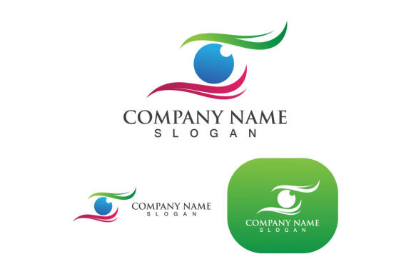 Eye care logo and symbol vector