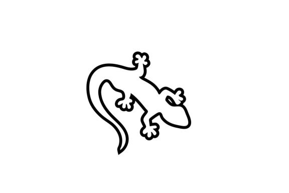 Lizard logo and symbol vector 