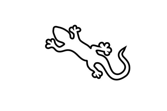 Lizard logo and symbol vector 