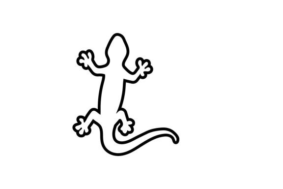 Lizard logo and symbol vector 