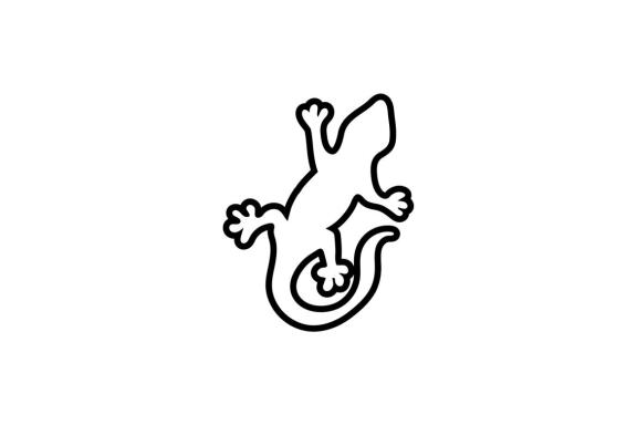 Lizard logo and symbol vector 