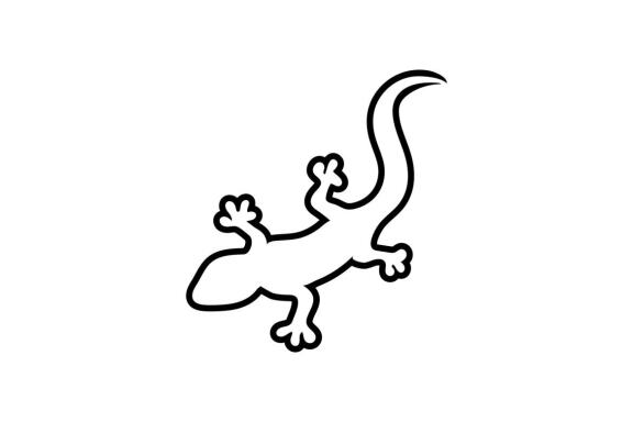 Lizard logo and symbol vector 