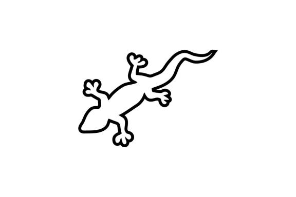 Lizard logo and symbol vector 