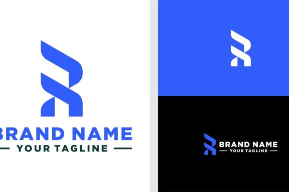 RF LOGO MONOGRAM MASCULINE WING EDITABLE