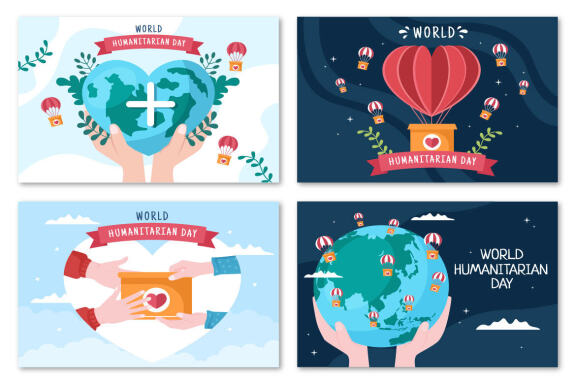 15 World Humanitarian Day Illustration