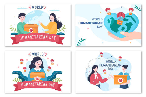 15 World Humanitarian Day Illustration