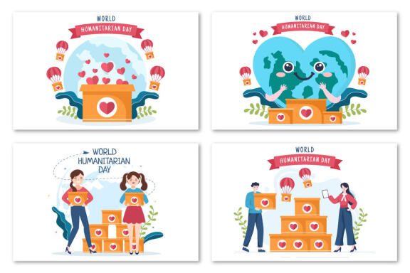15 World Humanitarian Day Illustration