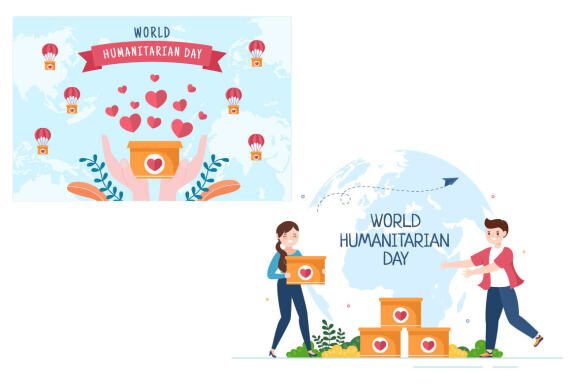 15 World Humanitarian Day Illustration