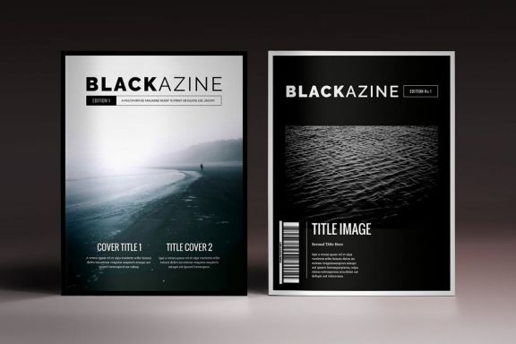 Blackazine Indesign Template