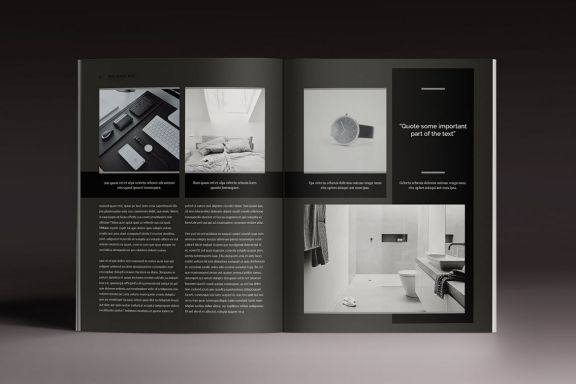Blackazine Indesign Template