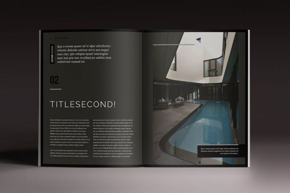 Blackazine Indesign Template