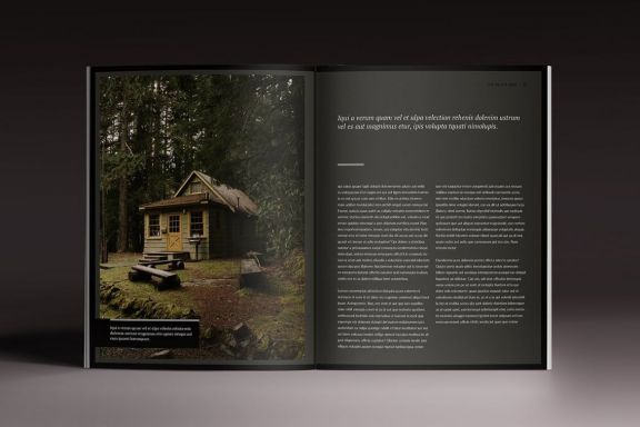 Blackazine Indesign Template