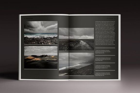 Blackazine Indesign Template