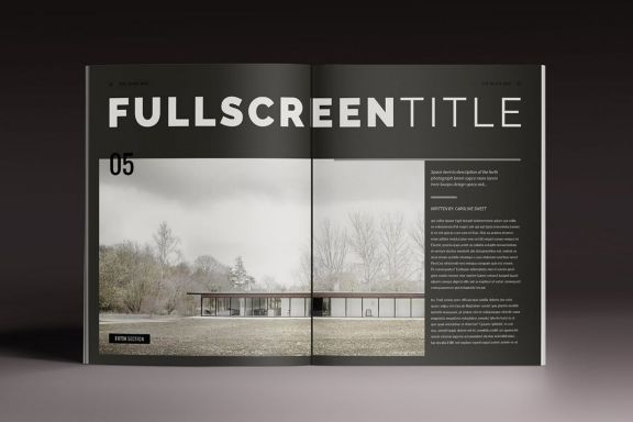 Blackazine Indesign Template