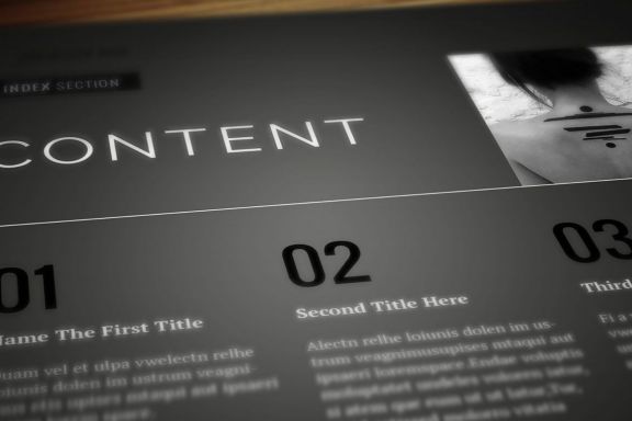 Blackazine Indesign Template