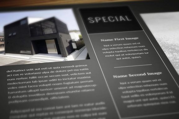 Blackazine Indesign Template