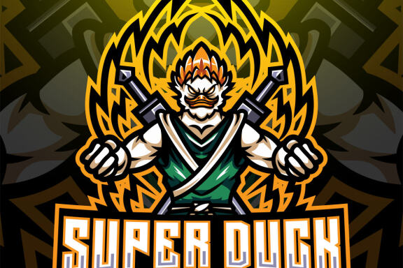 Super Duck Esport Mascot