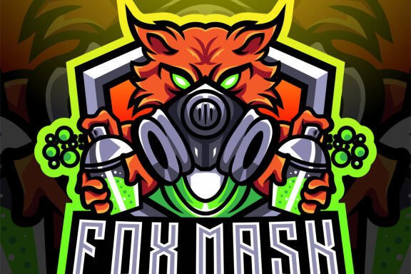 Fox Mask Esport Mascot
