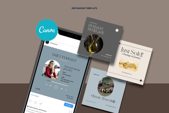Jewelry Instagram | CANVA Template