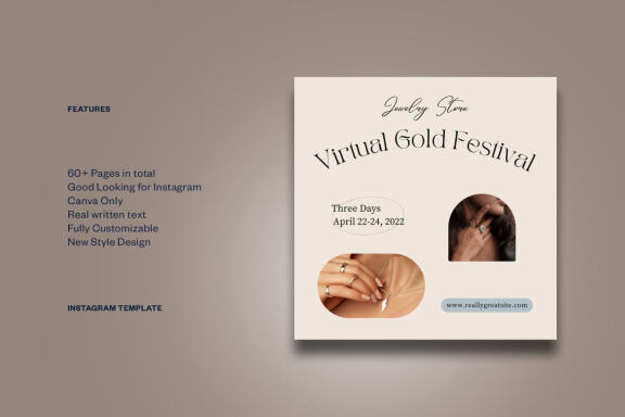 Jewelry Instagram | CANVA Template