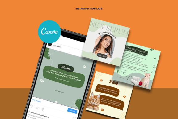 Pet Shop Instagram | CANVA Template