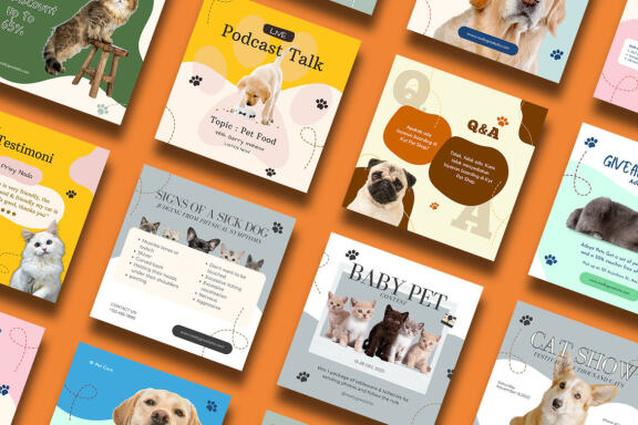 Pet Shop Instagram | CANVA Template