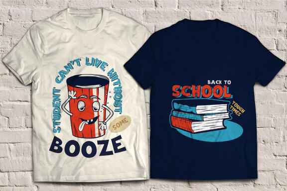 Pencil Box font 6 t-shirt designs