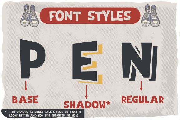 Pencil Box font 6 t-shirt designs