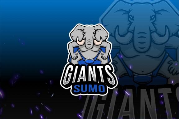 Giant Elephant Sumo Esport Logo Template