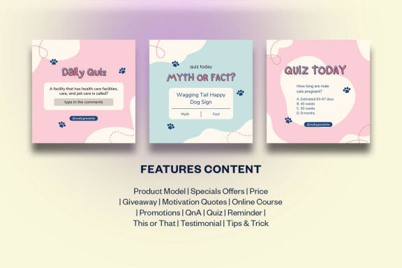 Pet Shop Instagram | CANVA Template