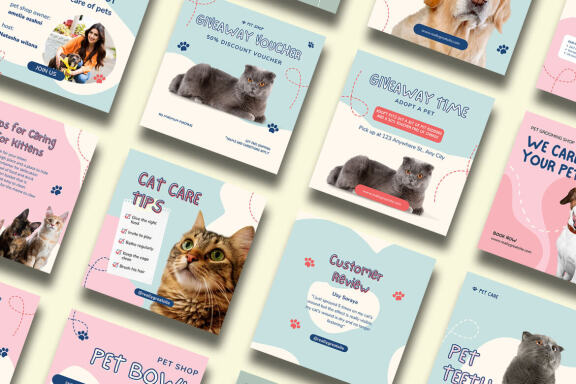 Pet Shop Instagram | CANVA Template