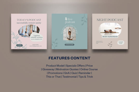 Yoga Instagram | CANVA Template