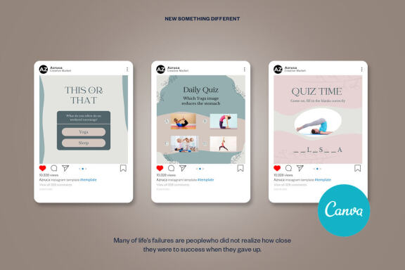 Yoga Instagram | CANVA Template