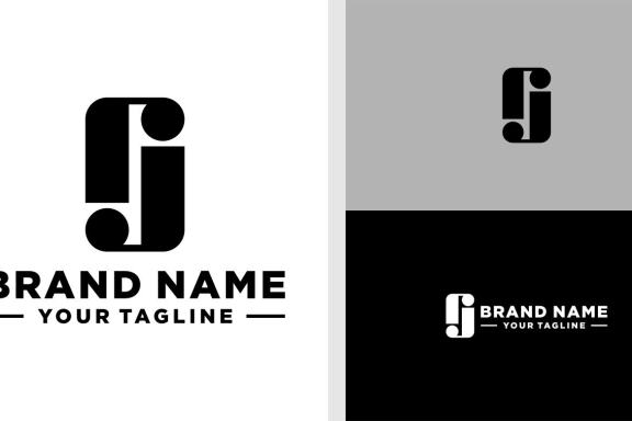 RJ LOGO MONOGRAM ELEGANT LUXURY SIMPLE EDITABLE