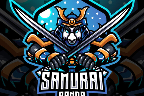 Samurai Panda Esport Mascot
