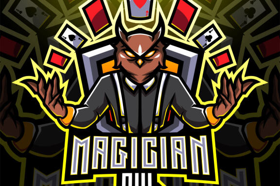 Magician Owl Esport Mascot