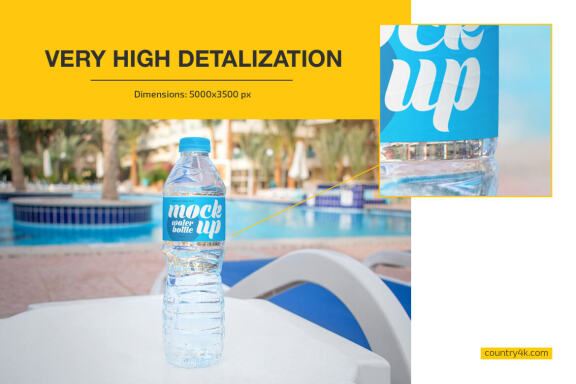 Water Bottle Mockup