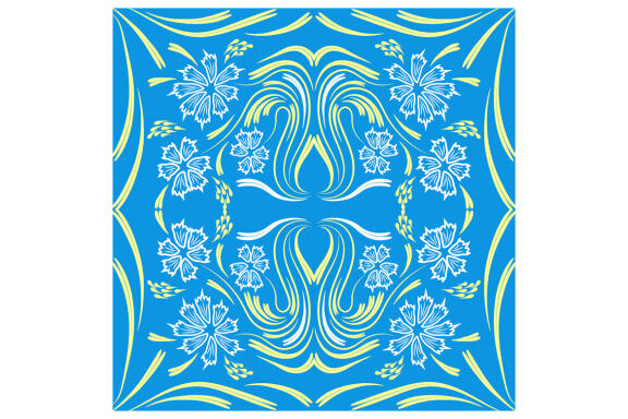 Folk Flowers Pattern Floral Print Ethnic Art