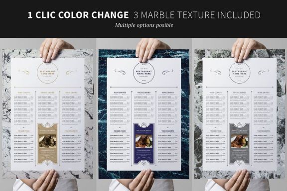Classy Food Menu 7 Template