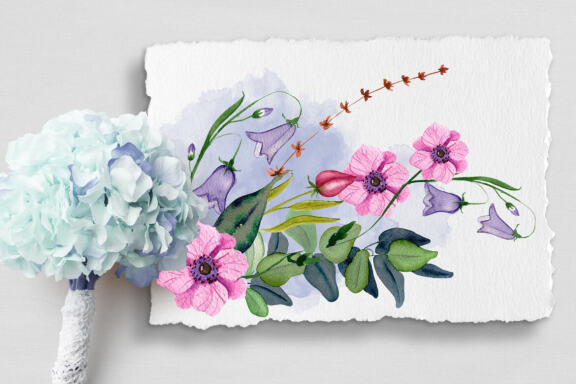 Wild Flowers watercolor wildflowers collection
