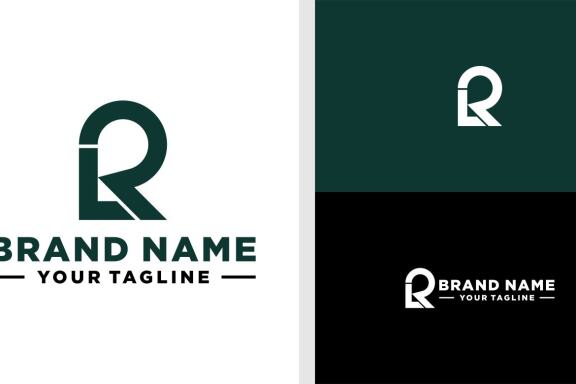 RL LOGO MONOGRAM UNUSUAL UNIQUE SIMPLE EDITABLE