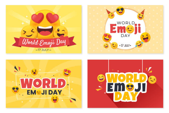 17 World Emoji Day Celebration Illustration