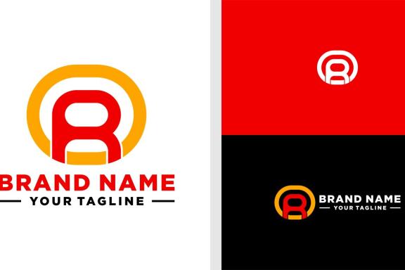 OR LOGO MONOGRAM SIMPLE UNIQUE EDITABLE