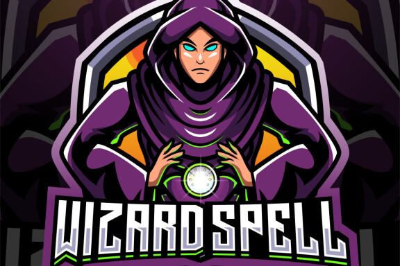 Wizard Spell Esport Mascot