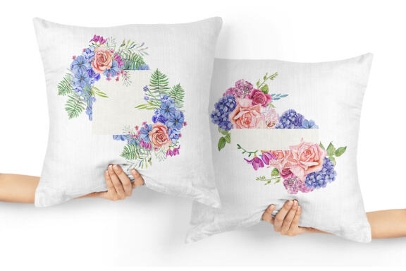  Flower rose Watercolors Frames. Floral clipart