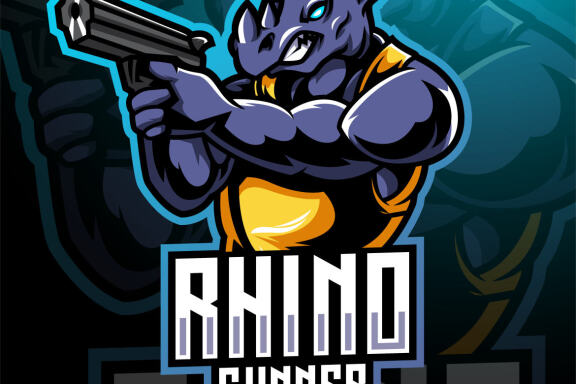 Rhino Gunner Esport Mascot
