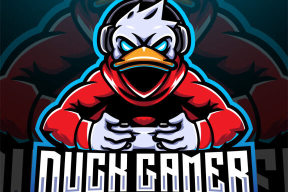Duck Gamer Esport Mascot