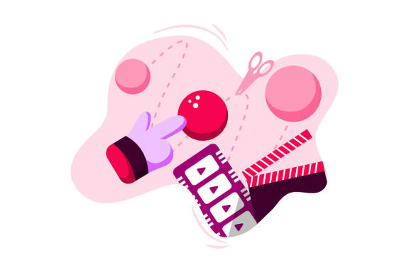 Keyframe Editing Icon Illustration vector for video editor