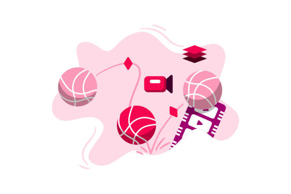 Keyframe Editing Icon Illustration vector for video editor